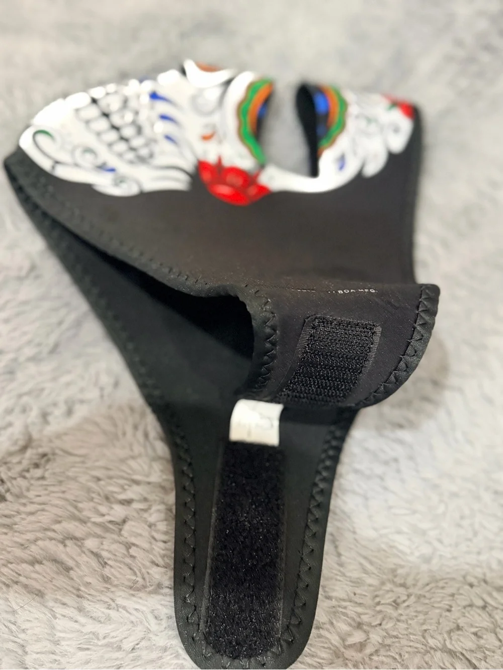 Adults Sugar Skull Neoprene Face Mask - Velcro & Comfort Fit